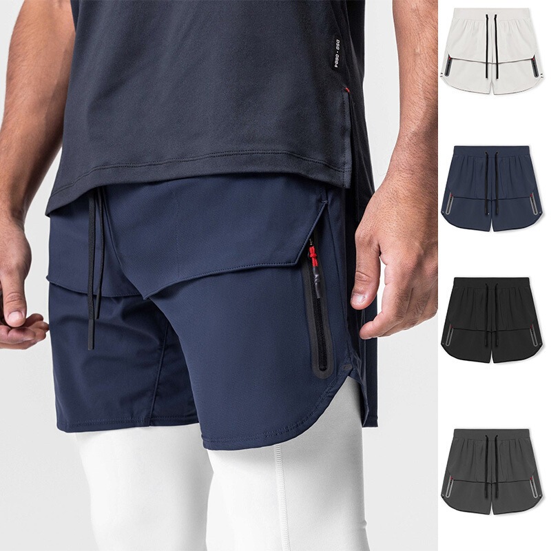2026 New Summer Fashion Casual Sports Running Fitness Basketball Shorts with Zipper Pockets for Men 2026 New Summer Fashion Casual Sports Running Fitness Basketball Shorts with Zipper Pockets for Men