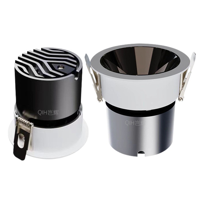 Anti-reflejo COB Spotlight incrustado LED lámpara de techo sala de estar hogar downlight sin lámpara principal iluminación Hotel pared lavado lámpara