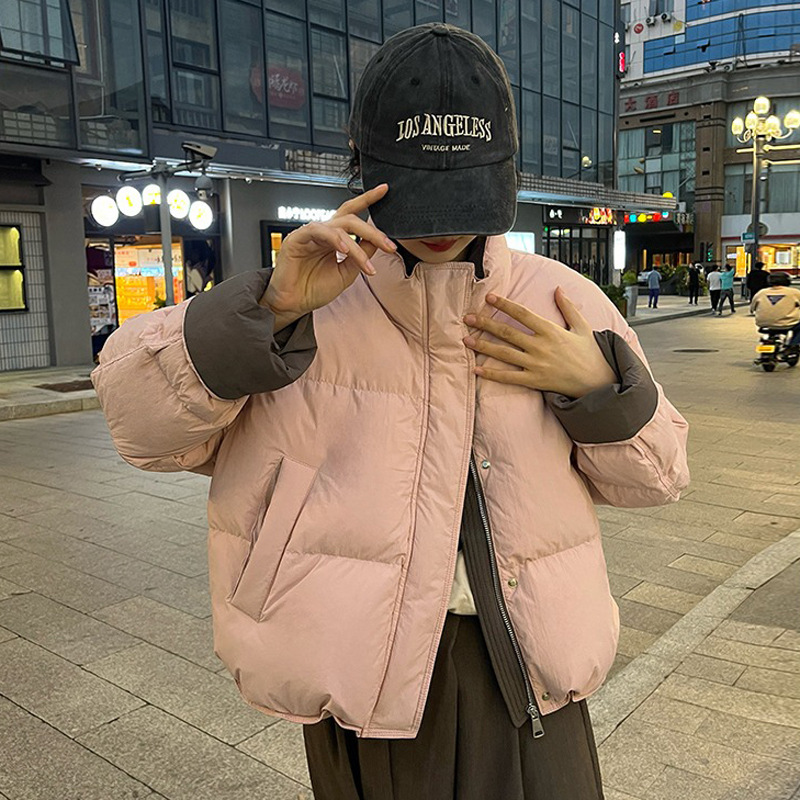 羽绒棉服女冬季2025年新款韩版宽松小个子棉衣面包服短款棉袄外套|undefined