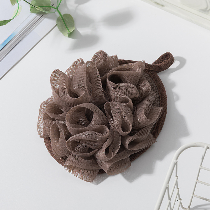 Toalla de baño simple de estilo japonés Toalla de baño lisa Bola de baño de espuma suave Baño Frotar Guantes de baño al por mayor