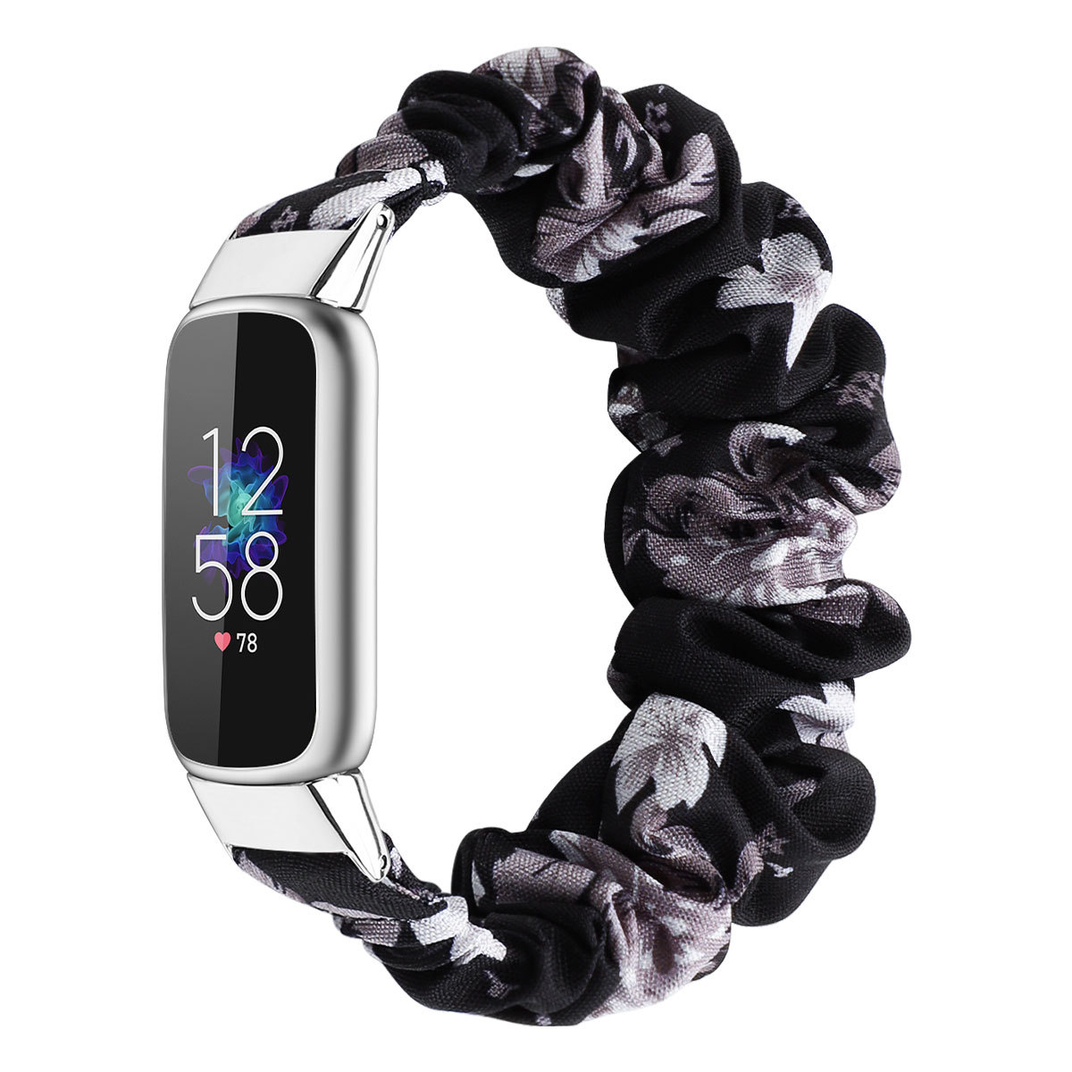 black bottom gray flower