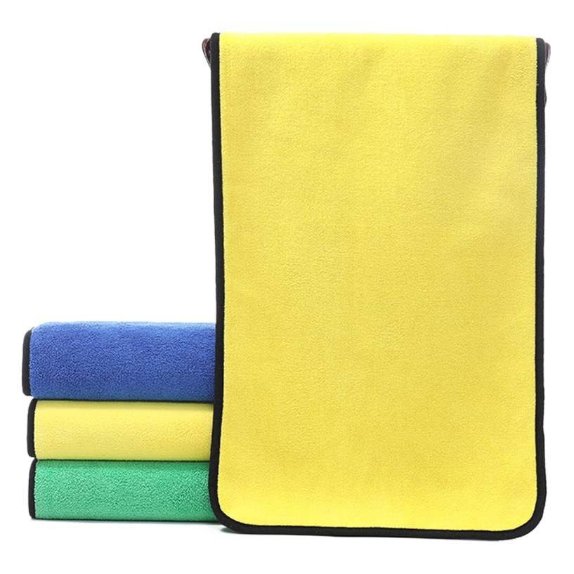 Toalla de limpieza de automóviles, toalla de limpieza de lana de coral de doble cara, engrosamiento, trapo de limpieza, absorción de agua, sin dejar marcas, toalla de lavado de automóviles