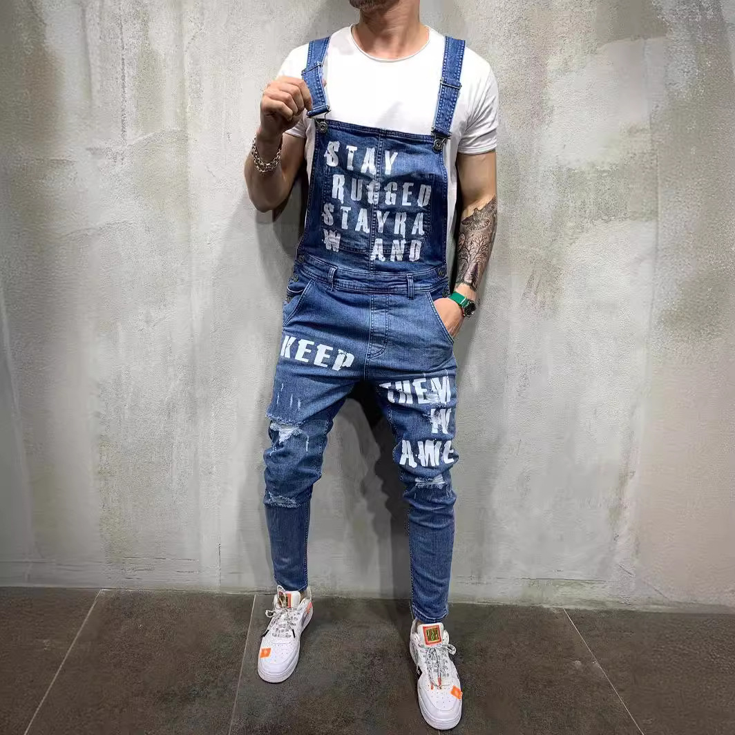 Amerikanische Slim-Fit-Overalls im neuen Stil, lange Hosen, exklusiv für europäische Bahnhöfe, heiß begehrte Herren-Freizeitkleidung_voghion.com