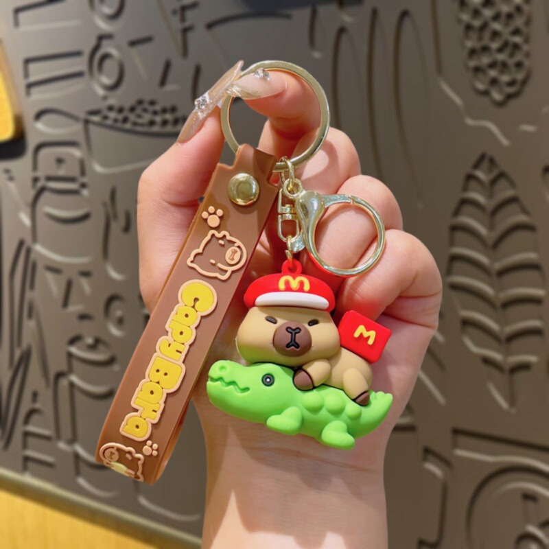 新しいカピバラシリーズ人形キーホルダーペンダントクリエイティブカピバラキーチェーンカップルバッグペンダント卸売|undefined