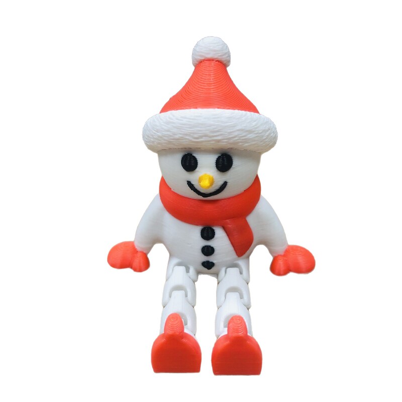 新品3D打印玩具圣诞雪人多色可爱的玩具爆款摆件摆摊创新|undefined