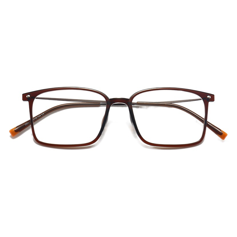 Studiomuku mu fresco gafas retro cuadrado marco grande miopía gafas ultra-luz nacional moda grande cara gafas marco image 1