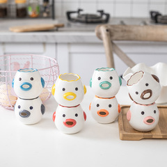 Cute cartoon chick ceramic egg white separator kitchen baking tool egg separator egg yolk protein filter