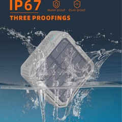 ソーラーパワーバンク 10000mAh 多機能屋外緊急照明 IP67 防水ワイヤレスパワーバンク