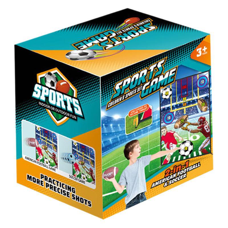 Transfronterizos 2 en 1 lanzamiento de juguetes para padres-hijos interactivos de fútbol americano lanzamiento de juguetes para niños juego al por mayor