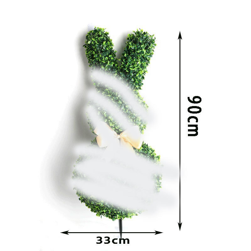 Cross-border Amazon Hot-selling Removable Simulation Green Plant Rabbit Green Plant Bow Decoration Simulation Artificial Plant Cross-border Amazon Hot-selling Removable Simulation Green Plant Rabbit Green Plant Bow Decoration Simulation Artificial Plant