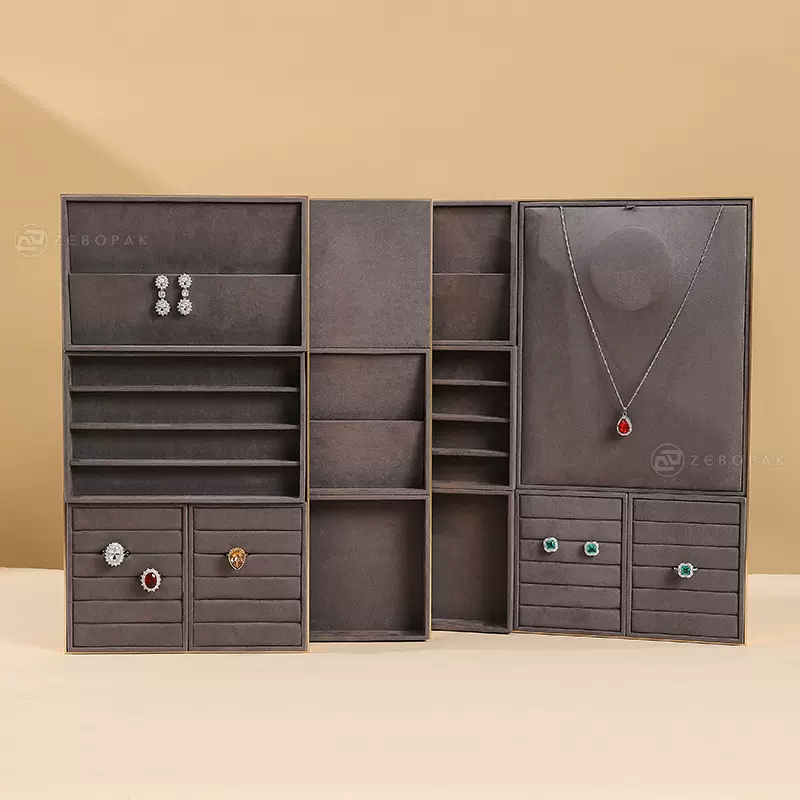 高档金属珠宝展示道具首饰戒指托盘手镯项链珠宝店柜台饰品展示架