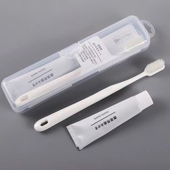 Portable travel toothbrush toothpaste set Japanese macaron toothbrush business trip travel hotel hotel B&B soft tooth