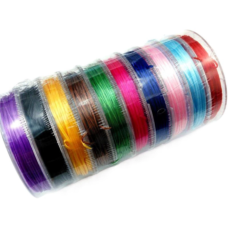 Мини маленькое кольцо эластичная нить DIY ручной работы плоская эластичная веревка эластичная нить износостойкая бисерная нить из бисера браслет веревка