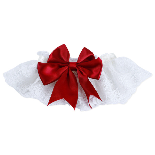 Eating bib with bow