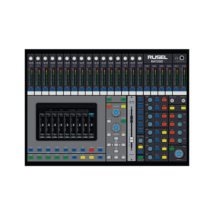 RUSEL(乐声) RAT20D 20路全触屏高端数字调音台