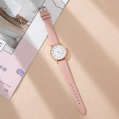 Women's minimalist new watch with digital scale quartz student watch wholesale, strap watch for ladies