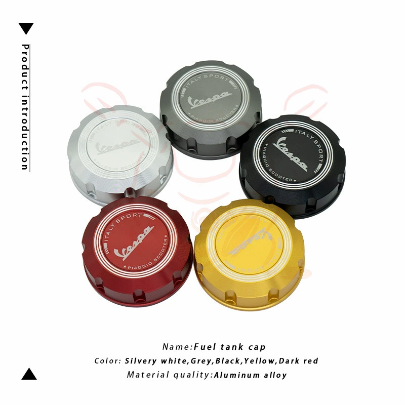 Подходит для Vespa Spring Sprint 150, модифицированная крышка топливного бака, утолщенная крышка топливного бака из алюминиевого сплава, декоративная крышка