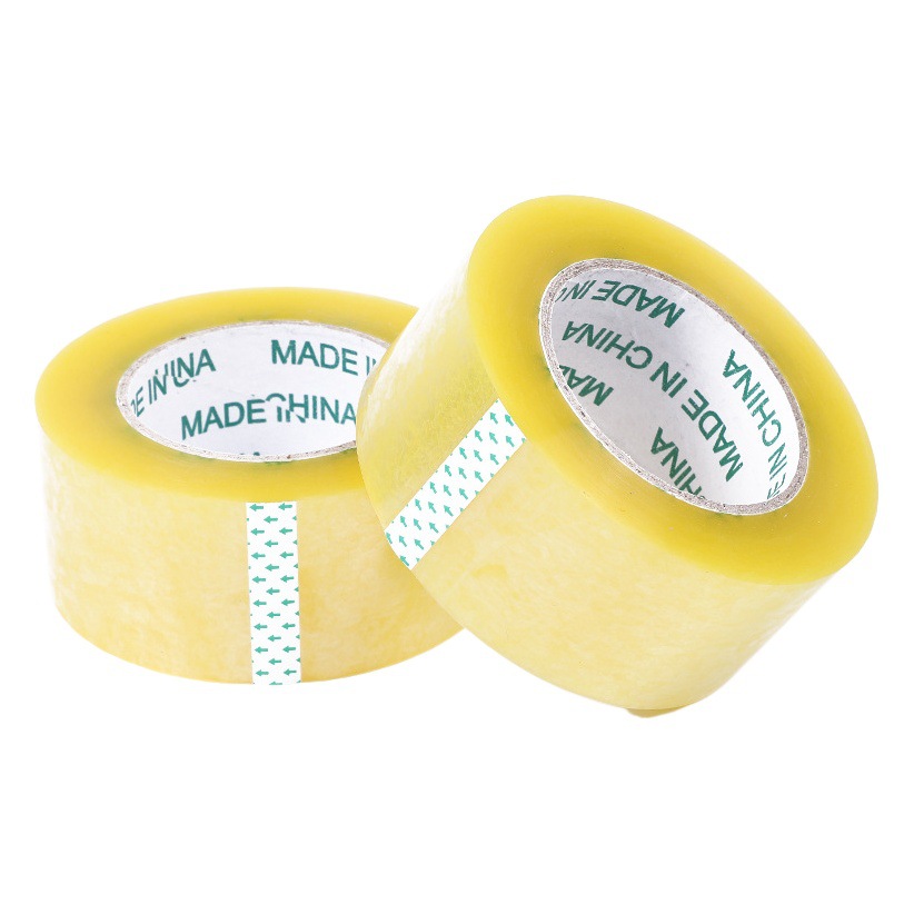 Cinta adhesiva cinta adhesiva de sellado de rollo grande transparente cinta adhesiva de embalaje al por mayor personalizada sobre fondo blanco letra roja papel adhesivo expreso especial de comercio electrónico