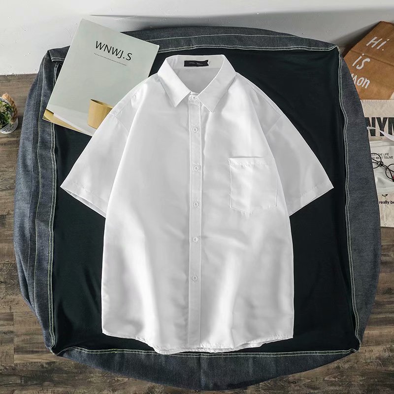 Summer thin solid color trend shirt