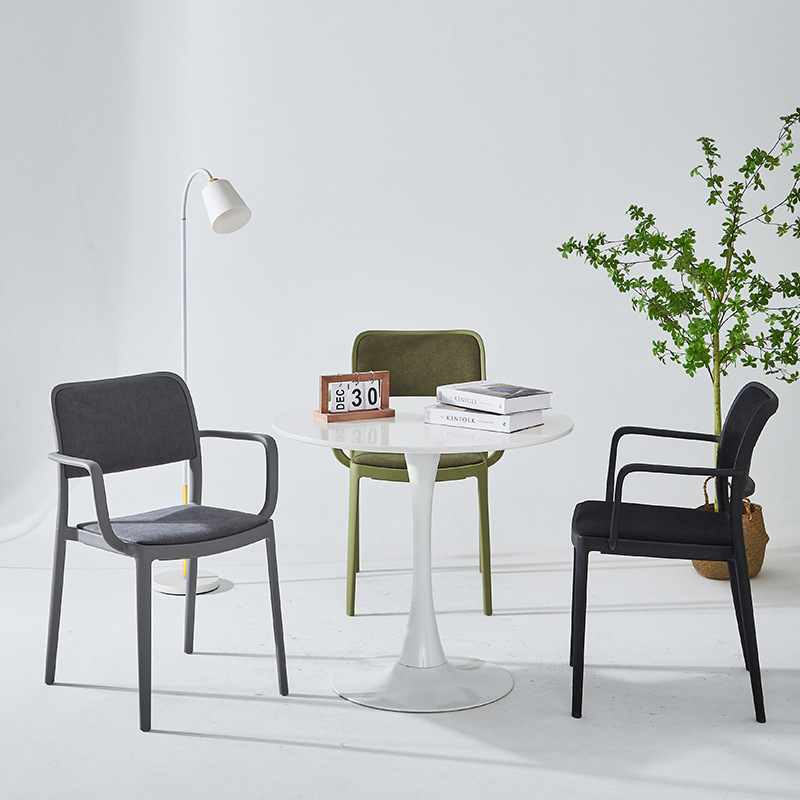 Scandinavian Medieval Chair, Widened, Comfortable, Casual Balcony Chair, Fashionable, Simple, Thickeneded Backrest, Negotiation Table and Chair, Stackable Style Scandinavian Medieval Chair, Widened, Comfortable, Casual Balcony Chair, Fashionable, Simple, Thickeneded Backrest, Negotiation Table and Chair, Stackable Style