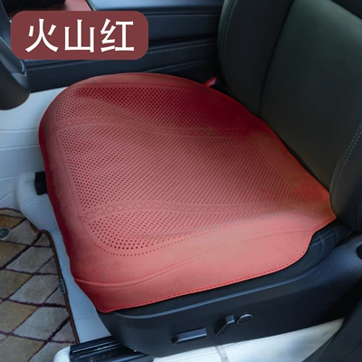 Breathable Perforated Summer Car – Universal seat cover - type-b-plush-volcano-red-front-seat-universal-model