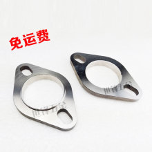 排氣管法蘭盤消聲器兩孔接口墊片頭端三元接頭不銹鋼墊片現貨供應