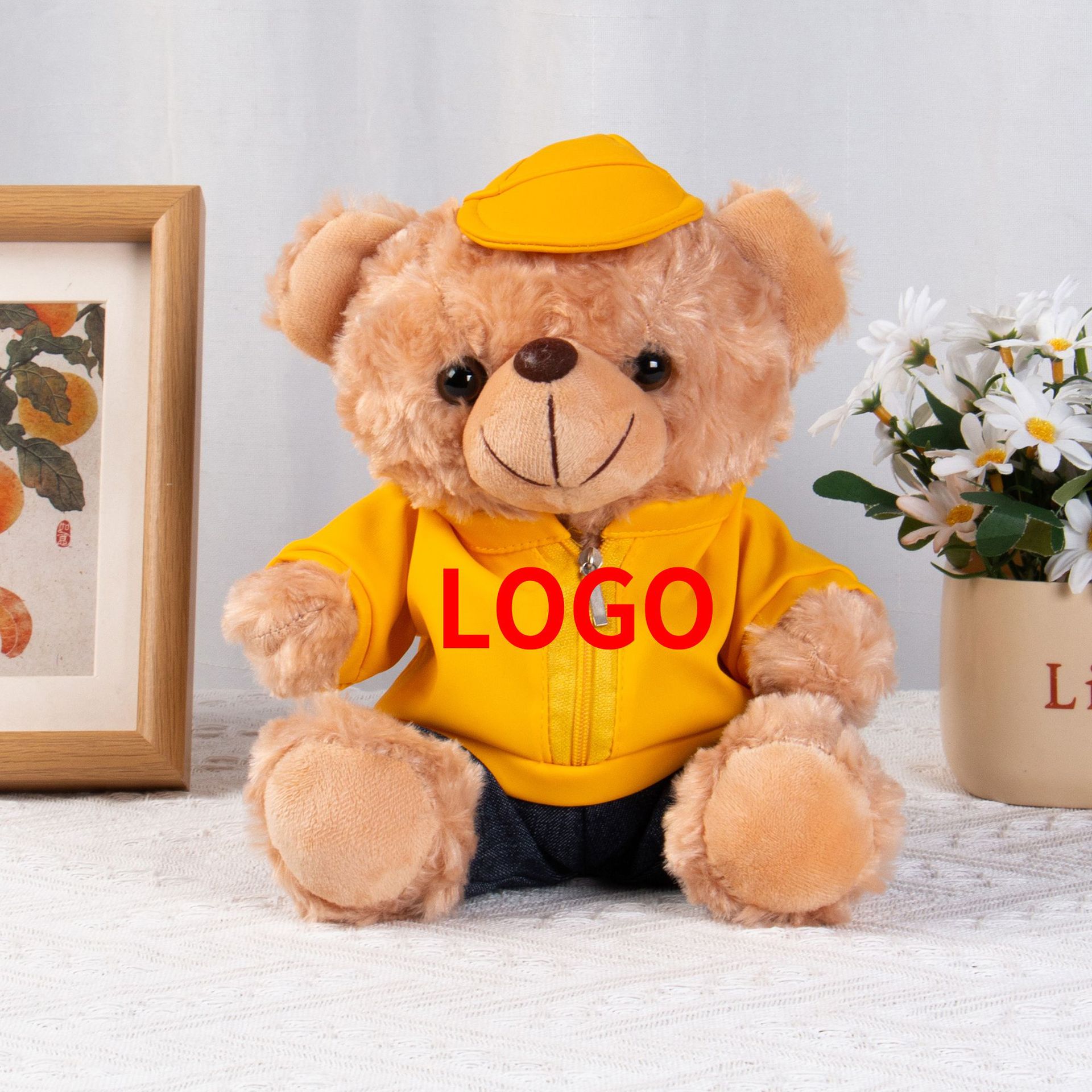 Auto 4S tienda juguetes de peluche regalo Teddy Bear se puede imprimir logotipo de coche Teddy Bear regalo para niños y niñas
