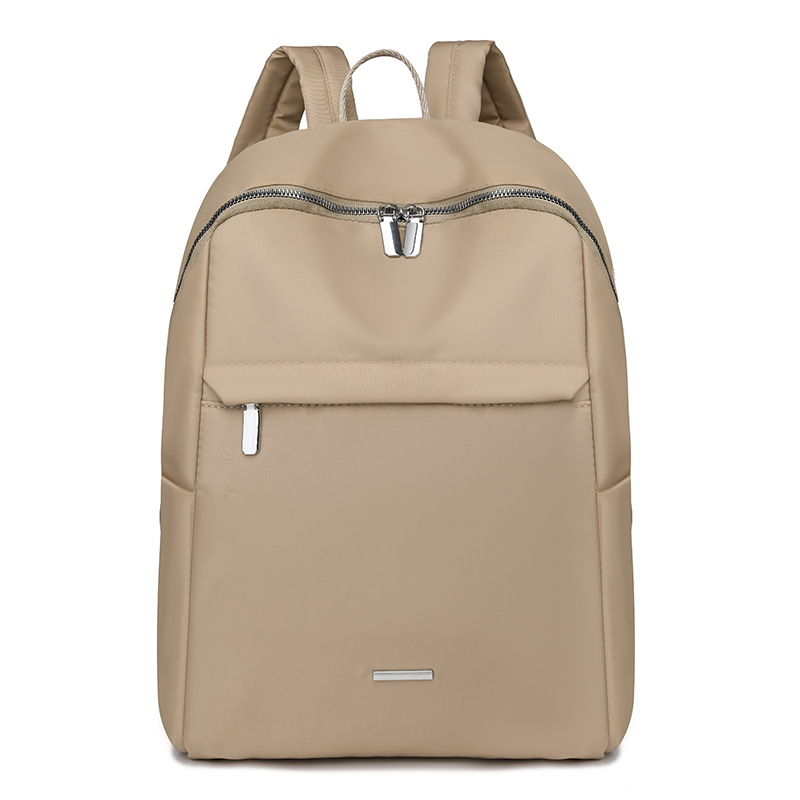 2025 nueva mochila de nailon para mujer, mochila de gran capacidad, simple y de moda, estudiante universitario, mochila escolar ligera a prueba de salpicaduras de agua