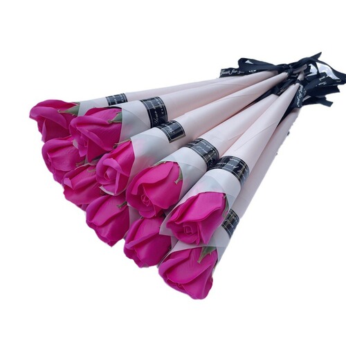 Women's Day Gift Wholesale Simulation Rose Soap Flower Carnation Opening Event Promotion Street Sweeping Promotion