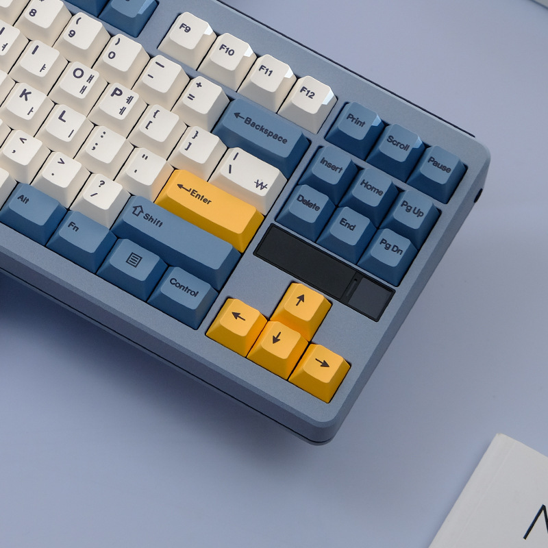 Apricot Yellow Theme Color Scheme Simple Keycaps Original Height Pbt Dye-Sublimation Korean Mechanical Keyboard Keycaps Mac Compatible Apricot Yellow Theme Color Scheme Simple Keycaps Original Height Pbt Dye-Sublimation Korean Mechanical Keyboard Keycaps Mac Compatible