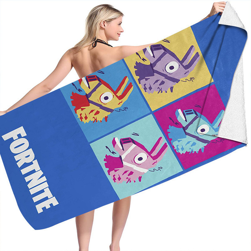 Bastion night series beach towel microfiber double-sided velvet beach towel swimming bath towel variety square towel beach towel