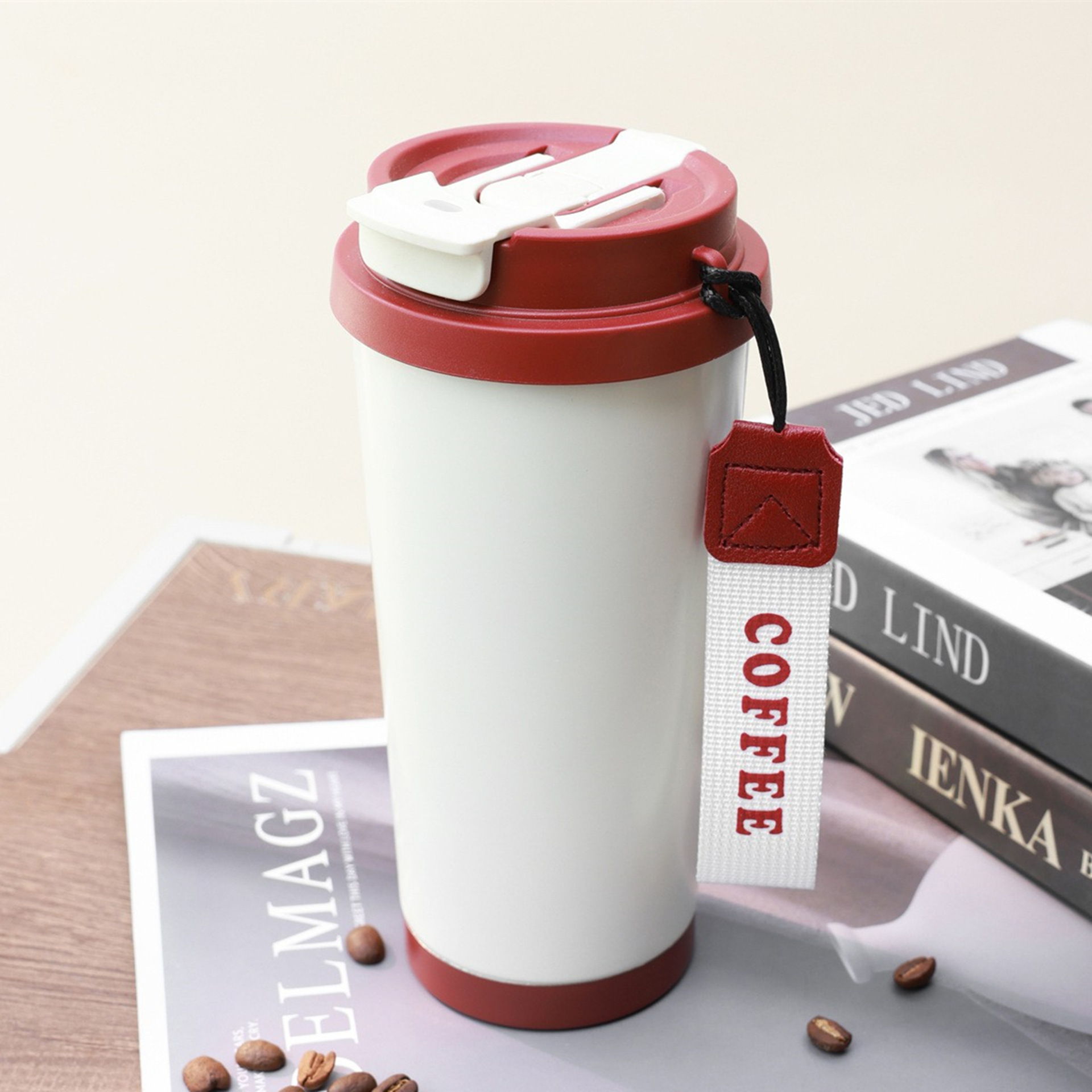 Termo de Café Lily of the Valley, Acero Inoxidable 316, Gran Capacidad, Diseño Estético, Simple, para Regalo, Personalizable con Logotipo image 4
