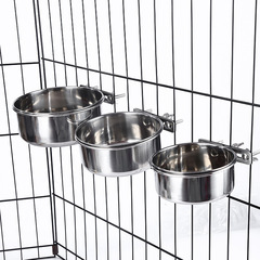 大型犬の犬の碗の食器のペットの碗のペットの遅い食べ物の碗のステンレスの犬の碗の犬のかごは固定式の犬のたらいを掛けます。