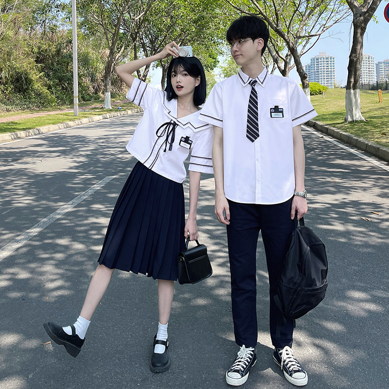 2023 Summer Couple Suit Men's and Women's Chorus Performance Suit jk Graduation Suit Academic Style Student Class Suit