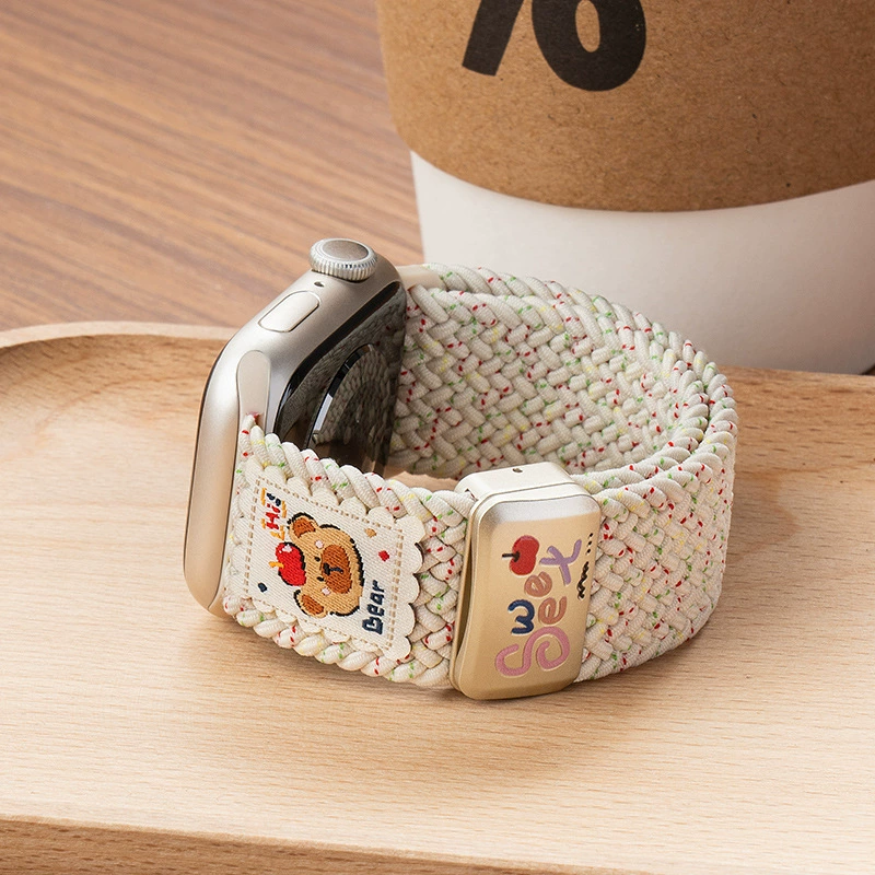 Медвежья подвеска на магнитном браслете для часов Apple Apple watch ремешок iwatch