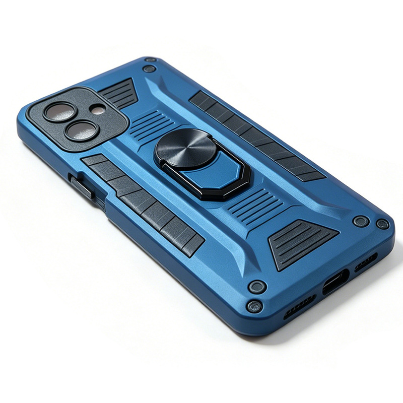 Funda con Soporte de Anillo de Silicona con Absorción Magnética y Anticaídas para Samsung A07 image 4