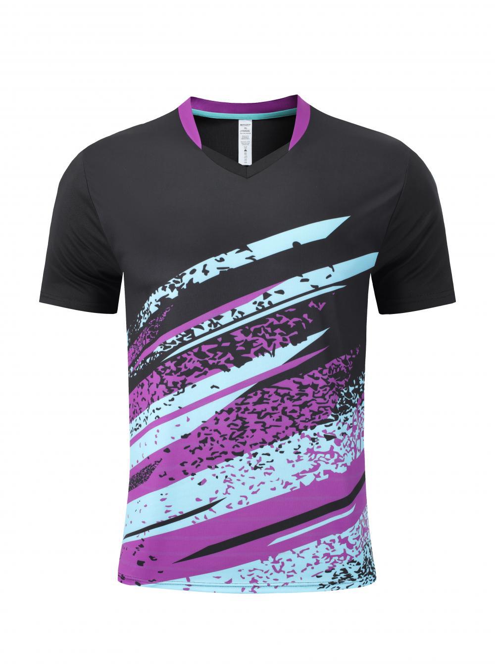 Promoción de chaqueta de bádminton para hombres y mujeres tenis de mesa voleibol V-cuello chaqueta de chaqueta de bádminton de secado rápido transpirable