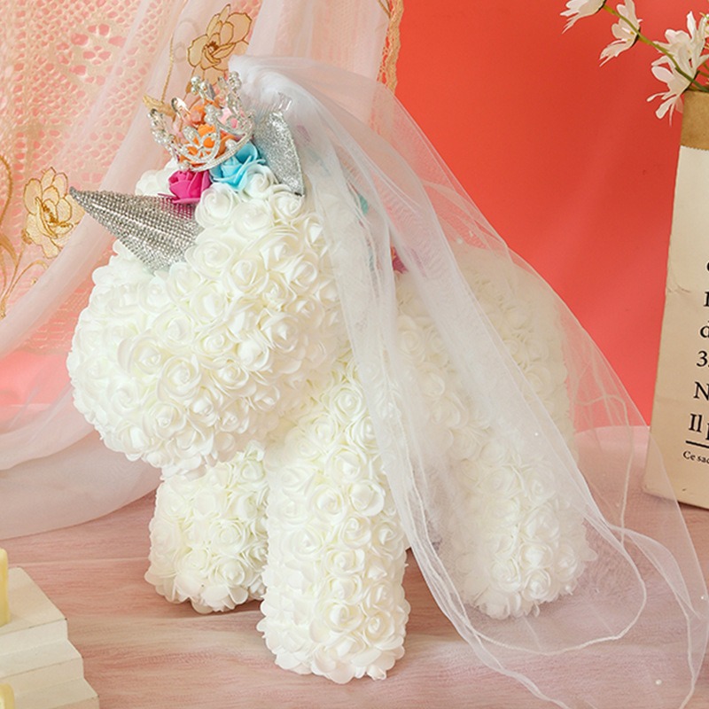 화이트 유니콘 웨딩 원피스