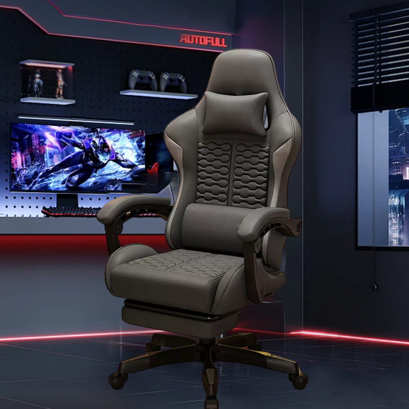 silla de juego de computadora silla de jefe confortable sentada en el hogar reclinable dormitorio elevación silla de juego image 9