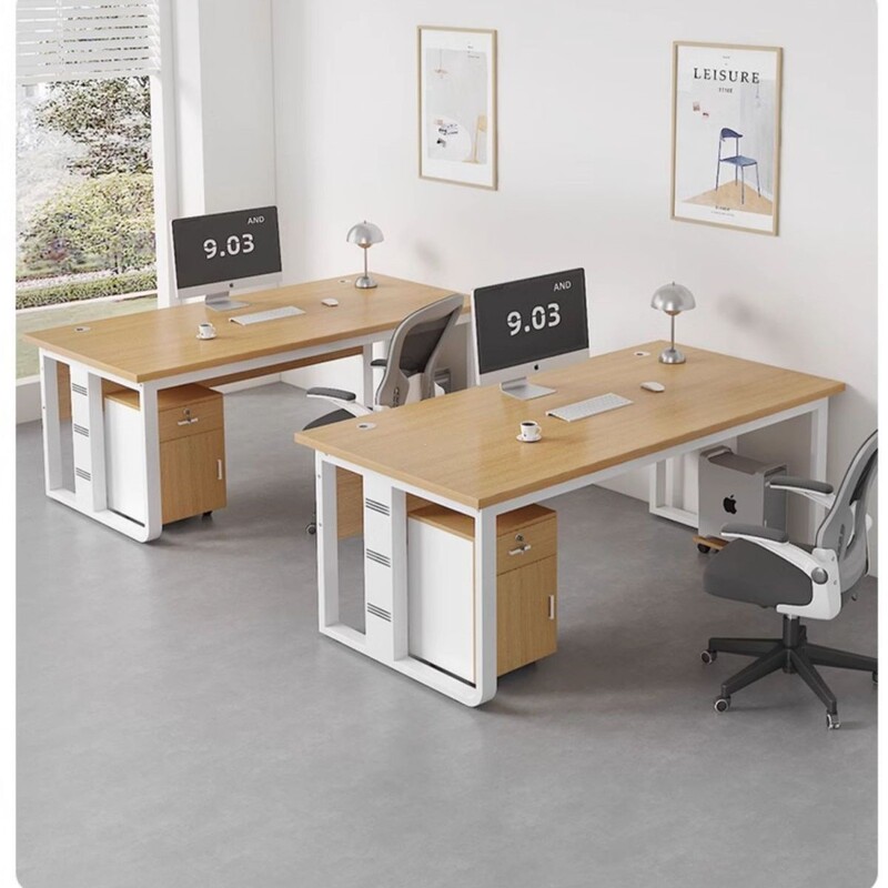 Thickened office desk, computer desk for the office, commercial manager's desk, simple and modern design, executive meeting table Thickened office desk, computer desk for the office, commercial manager's desk, simple and modern design, executive meeting table