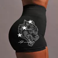 Darcsport Wolf Head Спортивные шорты звезды серии бесшовные трикотажные штаны для йоги персик и бедра фитнес-брюки для женщин