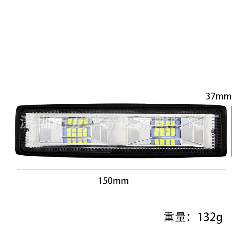 Luz de trabajo LED automotriz en forma de luz auxiliar 6 pulgadas 16 lámparas 48W image 5