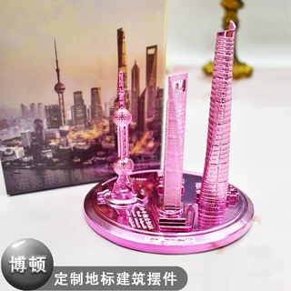 定制城市旅游打卡纪念品摆件创意地标金属建筑摆件玄关客厅装饰品
