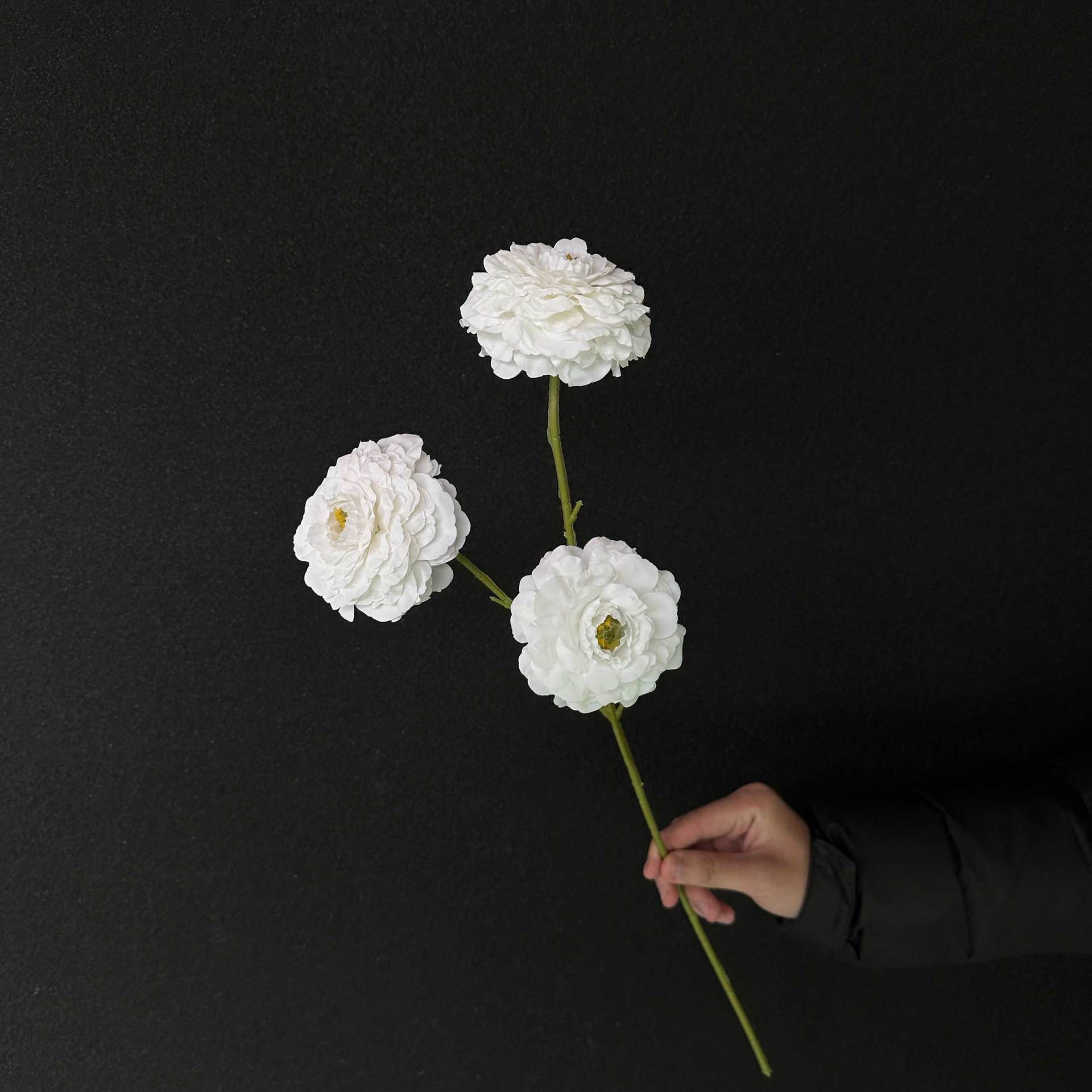 Flores falsas blancas Flores artificiales Flores para bodas Auditorio de bodas Decoración del hotel Techo artificial Flores artificiales Flores falsas