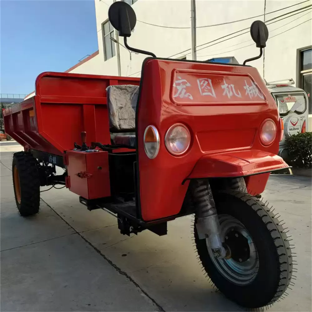 工程货物拉运矿用三轮车 规格多样 承载能力强 电动翻斗三轮车