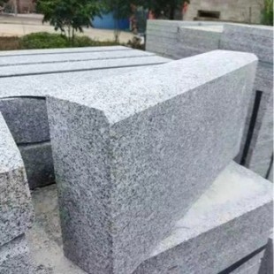 Natural granite curb stone manufacturer chamfered curb stone flat stone pressed road side stone road tooth sesame white ash