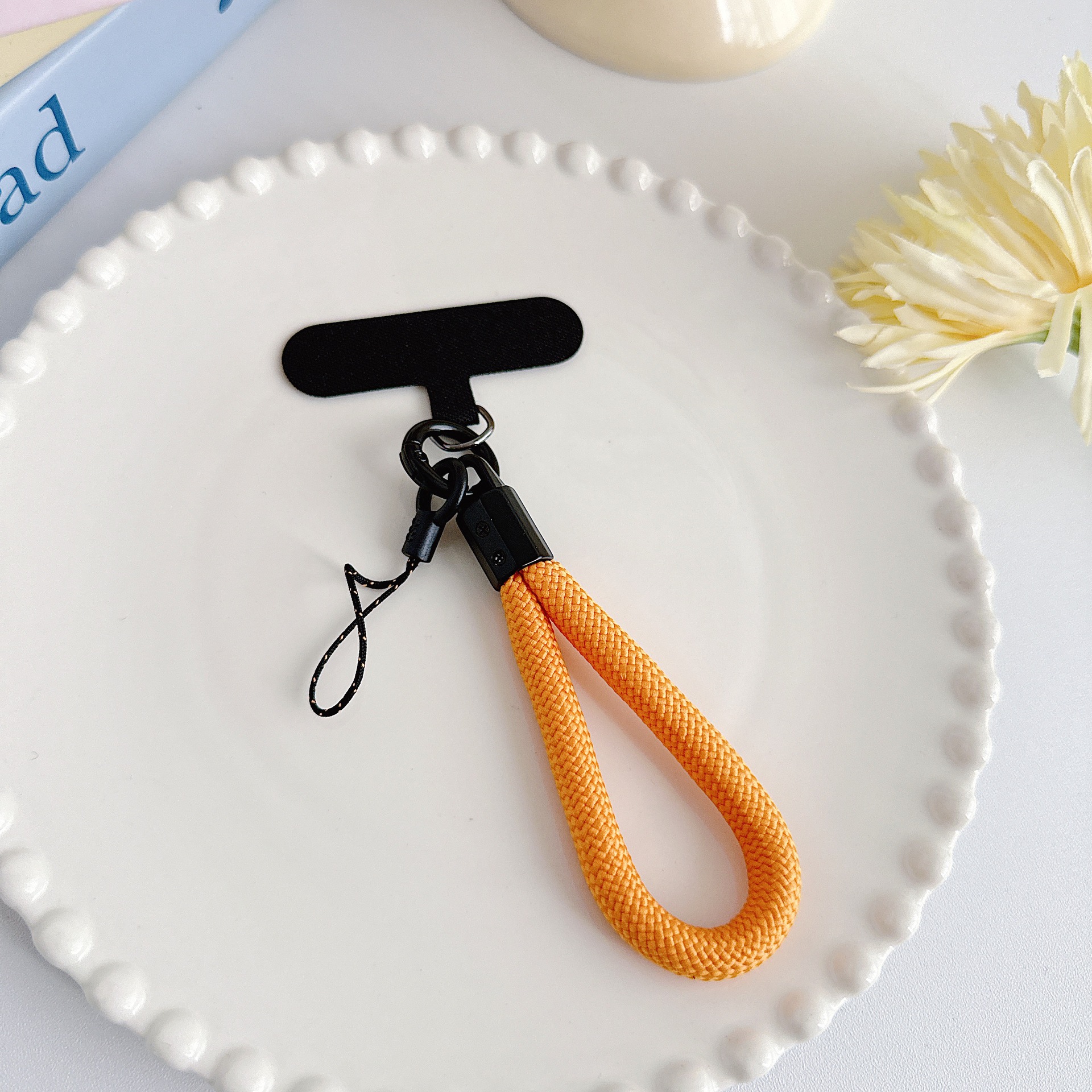 Teléfono móvil de nylon tejido corto con clip multifuncional bolso portátil colgante accesorios colgante universal