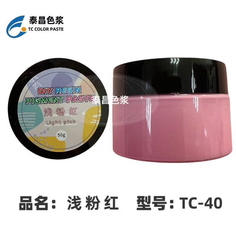 TC-40 글루 컬러 페이스트 라이트 핑크, 오픈 병 50g