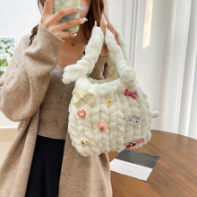 女包小红书同款diy手工编织材料包钩针自制礼物送朋友韩版冰条包