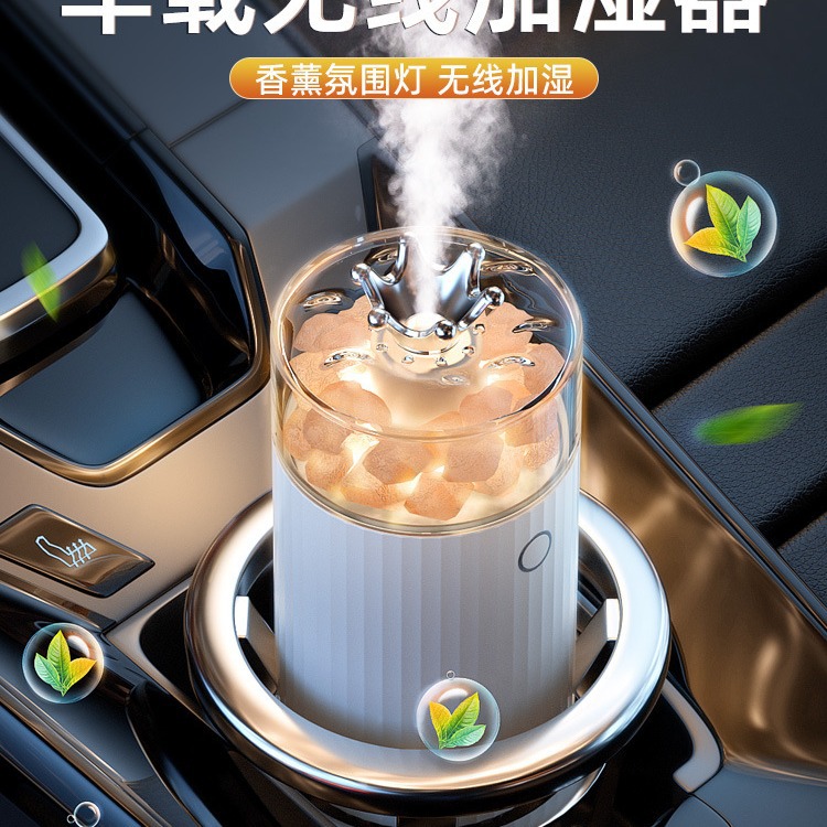 New Himalayan Salt Lamp Humidifier Daily Household Heavy Fog usb Car Aromatherapy Eternal Flower Humidifier